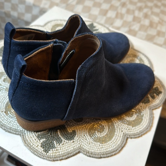 Blue suede Toms boot - Picture 5 of 11